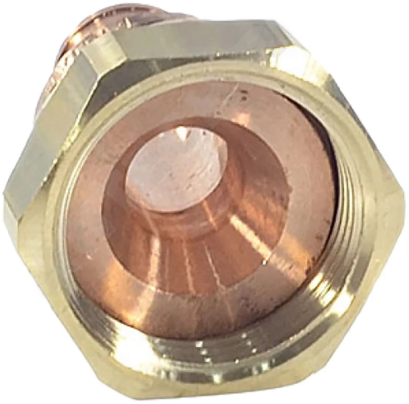Переходник аксиальный РЕХАУ Rautitan RX+ Дн16х3/4″ Ру10 для труб из сшитого полиэтилена с накидной гайкой, корпус - бронза 14563363001