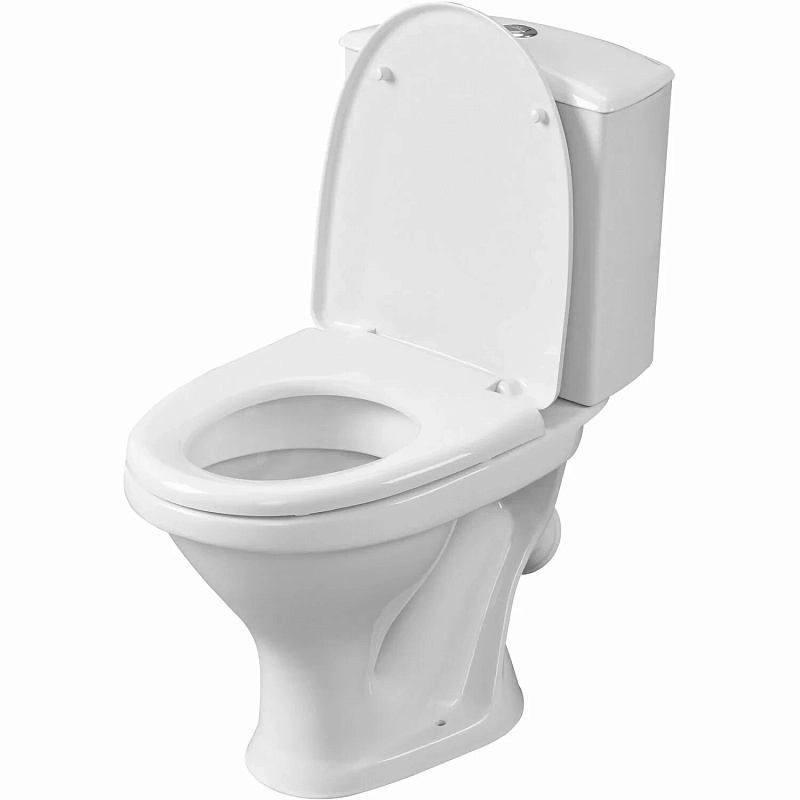 Унитаз-компакт Santeri Форвард белый (арматура и сиденье, косой выпуск)